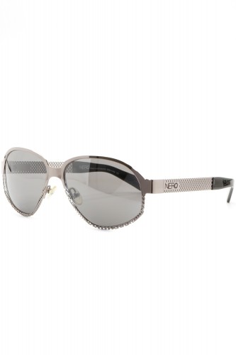 NERO - Occhiali da sole in metallo a goccia unisex argento - R13S GC