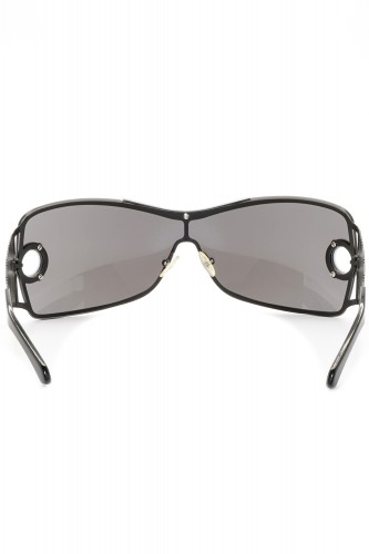 NERO - Occhiali da sole in metallo avvolgenti unisex nero - R15S NO