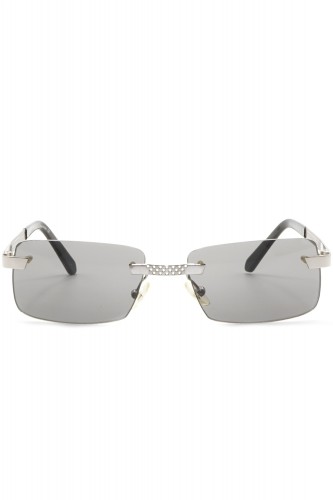 NERO - Occhiali da sole glasant in metallo rettangolari unisex argento - 2