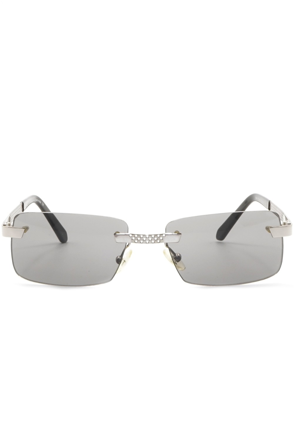 NERO - Occhiali da sole glasant in metallo rettangolari unisex argento -