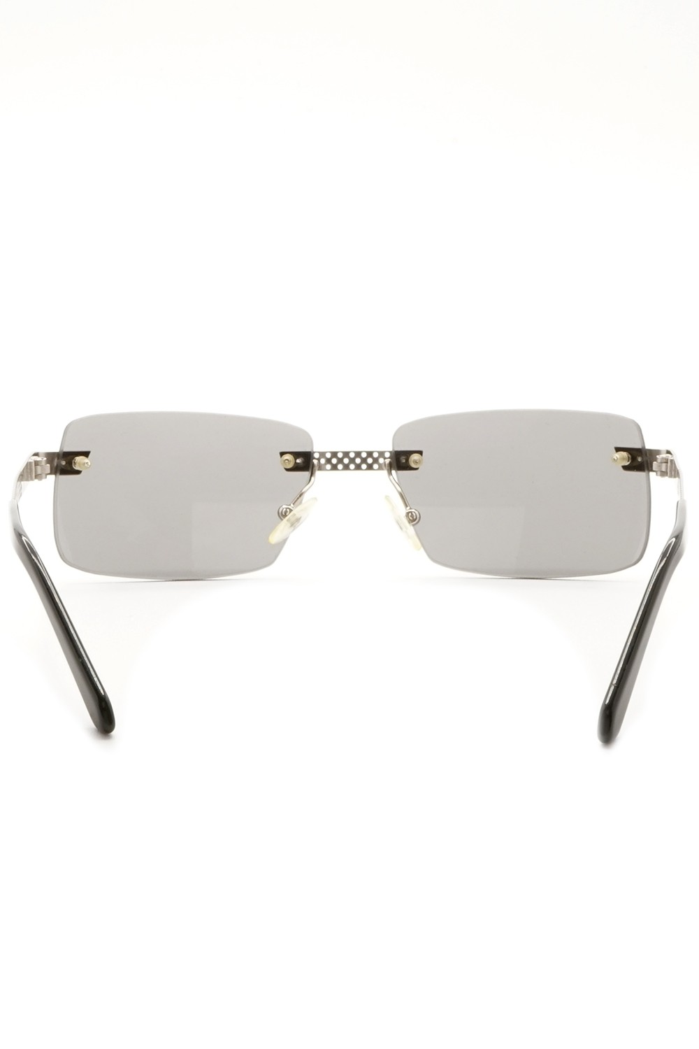 NERO - Occhiali da sole glasant in metallo rettangolari unisex argento -