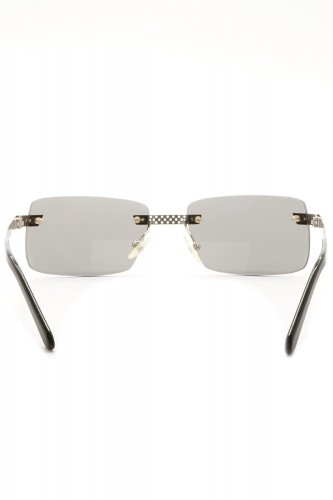 NERO - Occhiali da sole glasant in metallo rettangolari unisex argento -