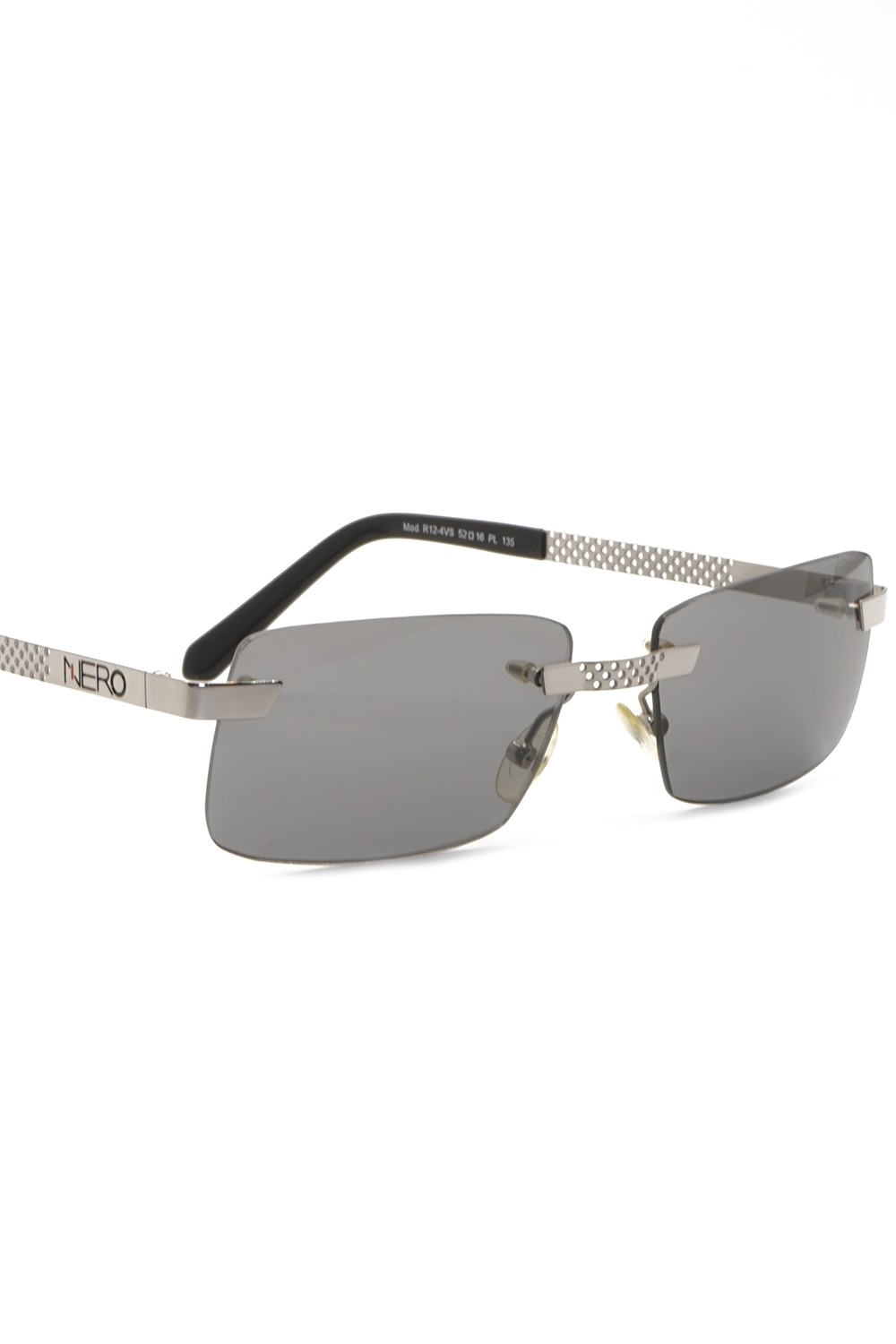 NERO - Occhiali da sole glasant in metallo rettangolari unisex argento -