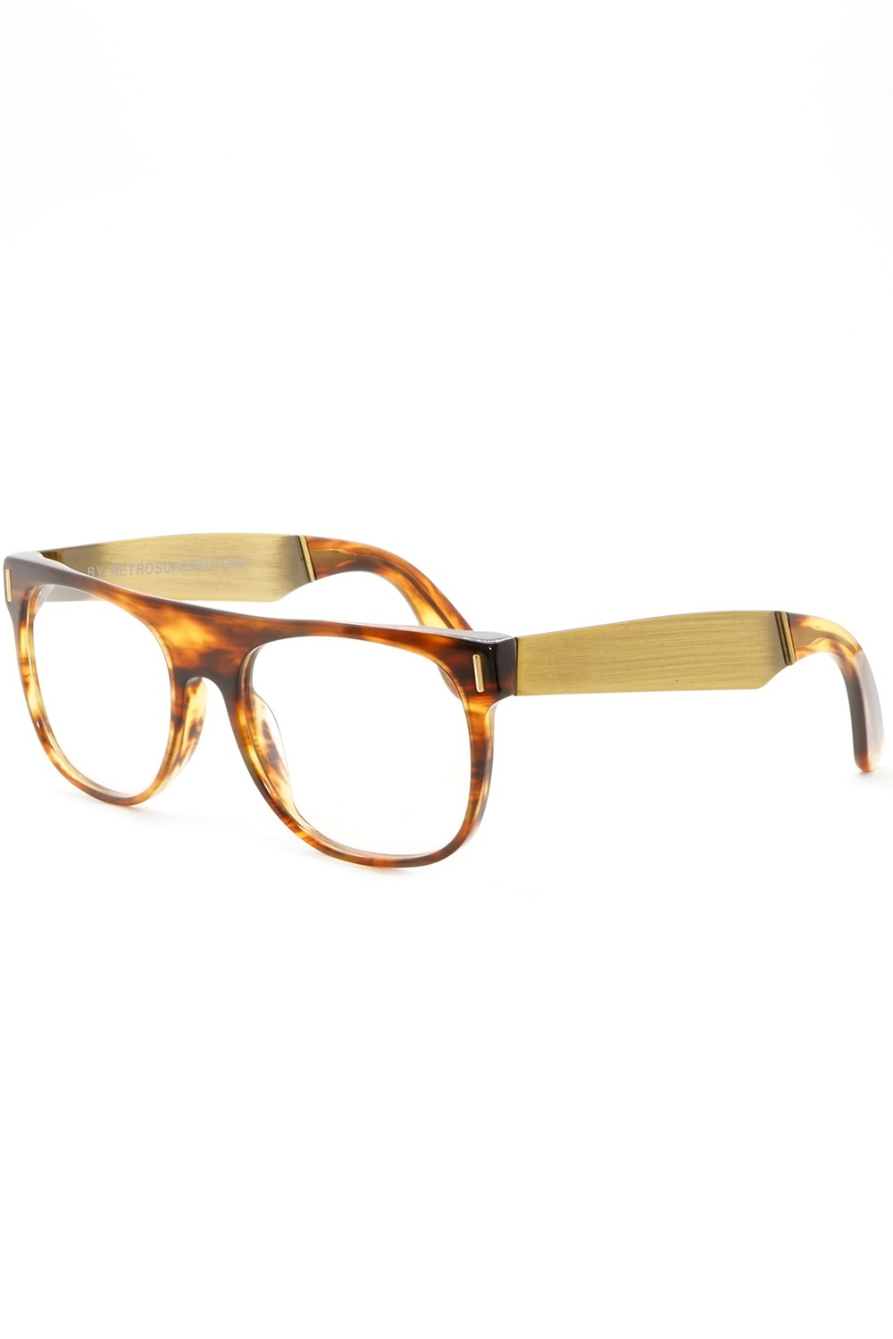 Retrosuperfuture - Occhiali da vista in celluloide squadrati unisex tartarugato