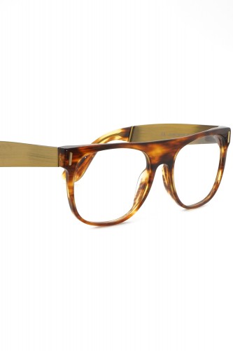 Retrosuperfuture - Occhiali da vista in celluloide squadrati unisex tartarugato