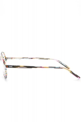 Les Spieces Uniques - Occhiali da vista in celluloide tondi unisex fantasia -