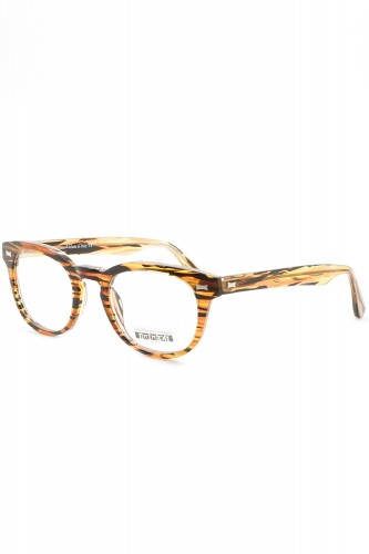 Les Spieces Uniques - Occhiali da vista in celluloide tondi unisex fantasia -