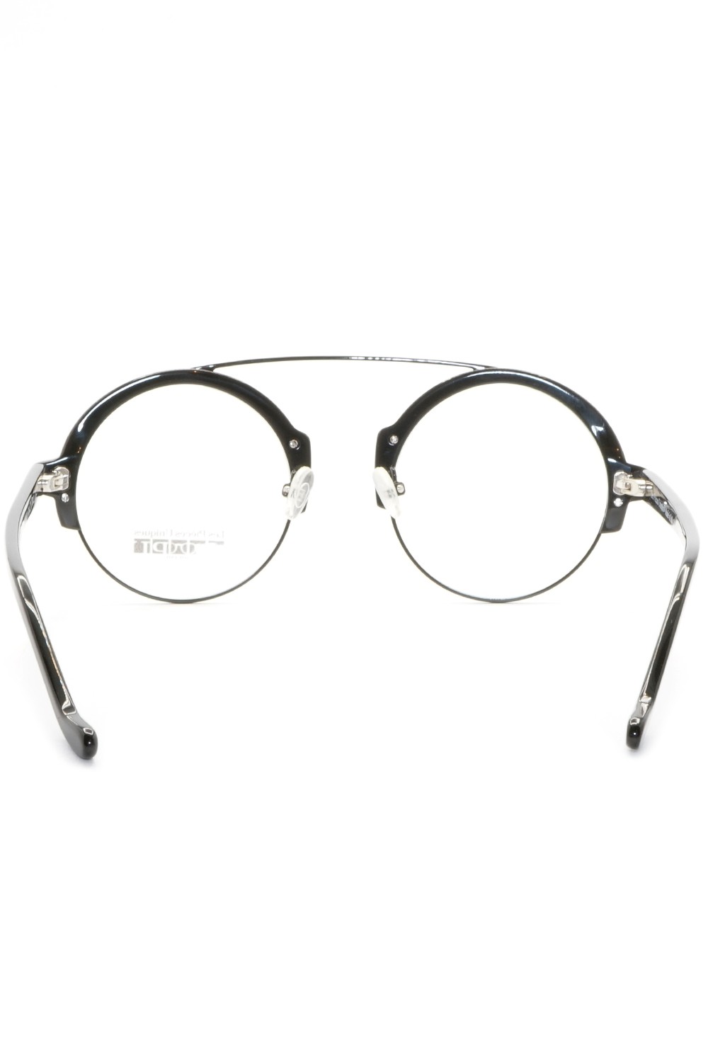 Les Spieces Uniques - Occhiali da vista combinati tondi unisex nero - ROMEO 70