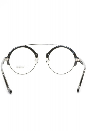 Les Spieces Uniques - Occhiali da vista combinati tondi unisex nero - ROMEO 70