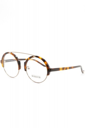 Les Spieces Uniques - Occhiali da vista combinati tondi unisex tartarugato -