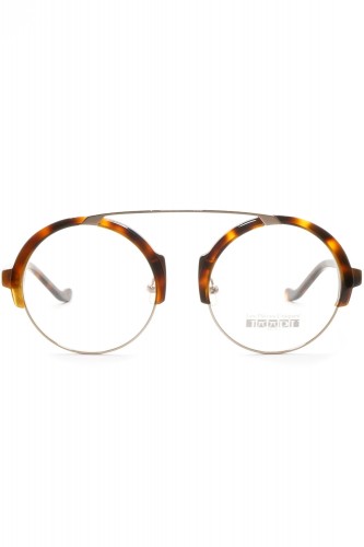 Les Spieces Uniques - Occhiali da vista combinati tondi unisex tartarugato - 2