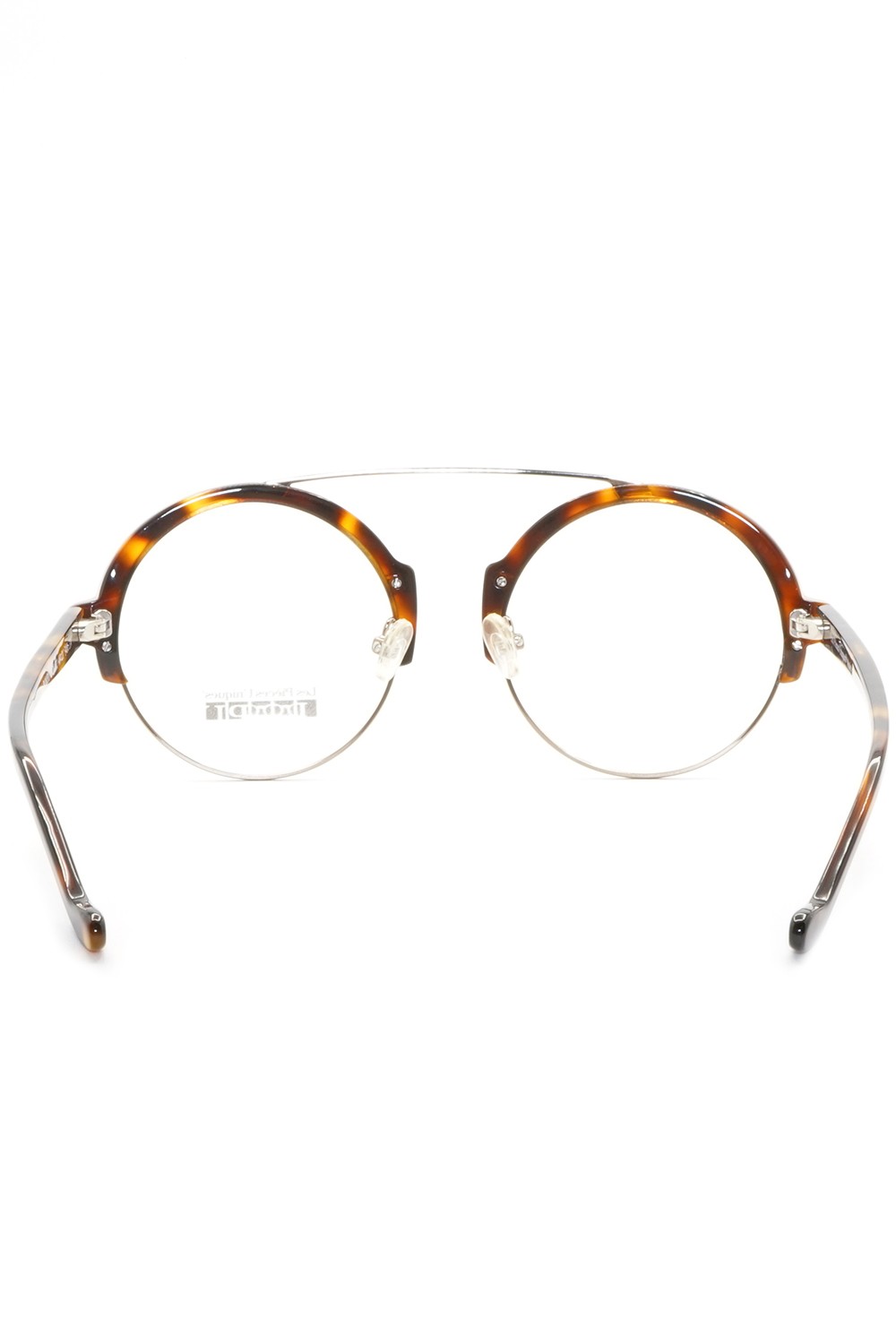 Les Spieces Uniques - Occhiali da vista combinati tondi unisex tartarugato -