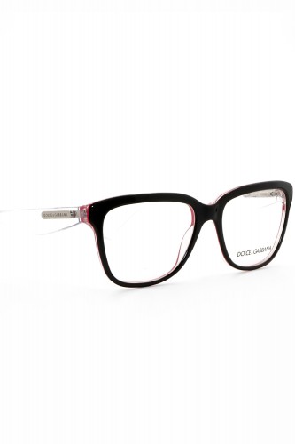 Dolce&Gabbana - Occhiali da vista in celluloide squadrati per donna nero -