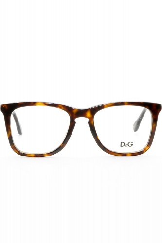 Dolce&Gabbana - Occhiali da vista in celluloide squadrati unisex tartarugato -