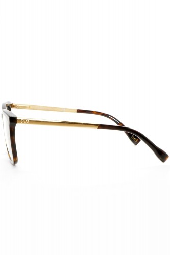 Dolce&Gabbana - Occhiali da vista in celluloide squadrati unisex tartarugato -