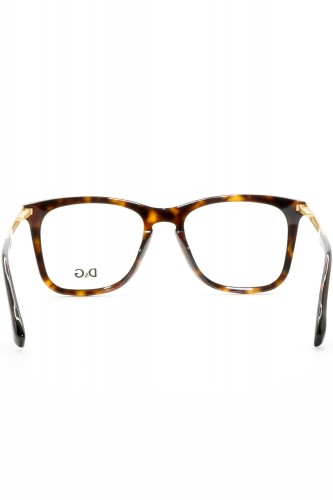 Dolce&Gabbana - Occhiali da vista in celluloide squadrati unisex tartarugato -