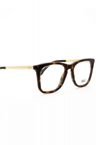 Dolce&Gabbana - Occhiali da vista in celluloide squadrati unisex tartarugato -