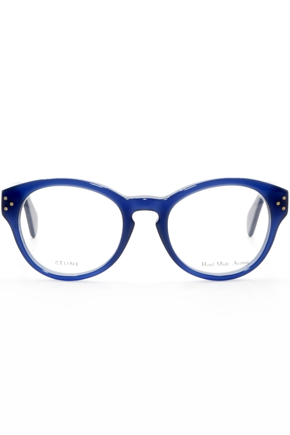 Celine - Occhiali da vista in celluloide tondi per donna blu - CL41300 M23