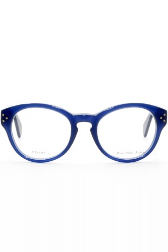 Celine - Occhiali da vista in celluloide tondi per donna blu - CL41300 M23