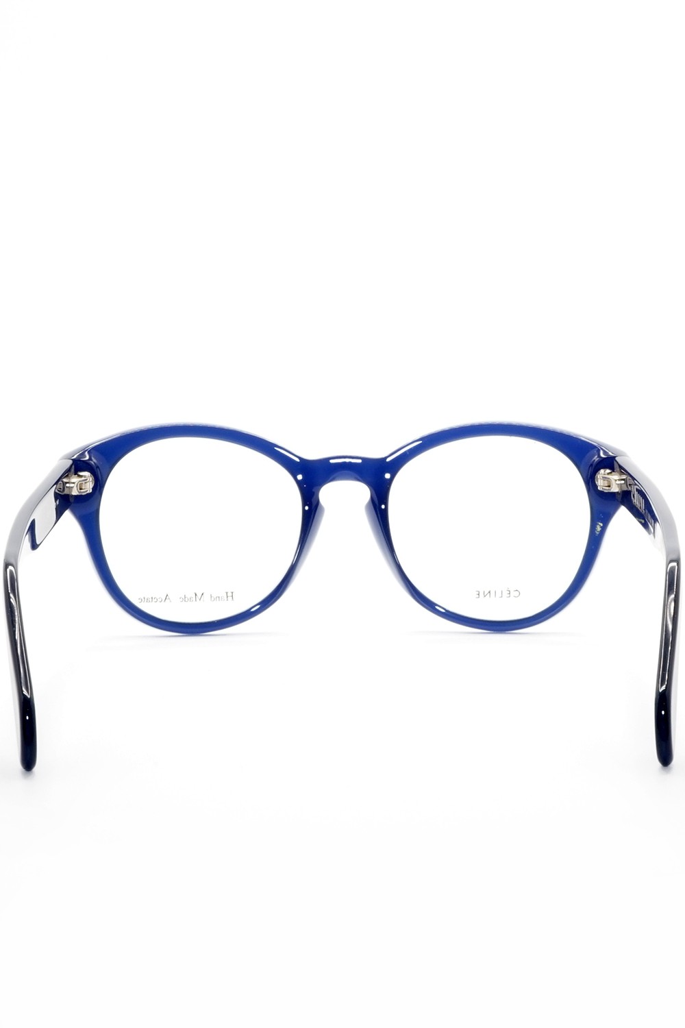 Celine - Occhiali da vista in celluloide tondi per donna blu - CL41300 M23