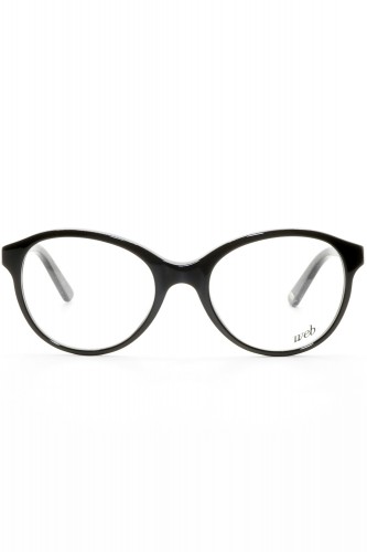 Web - Occhiali da vista in celluloide tondi per donna nero - WE5145 001 2