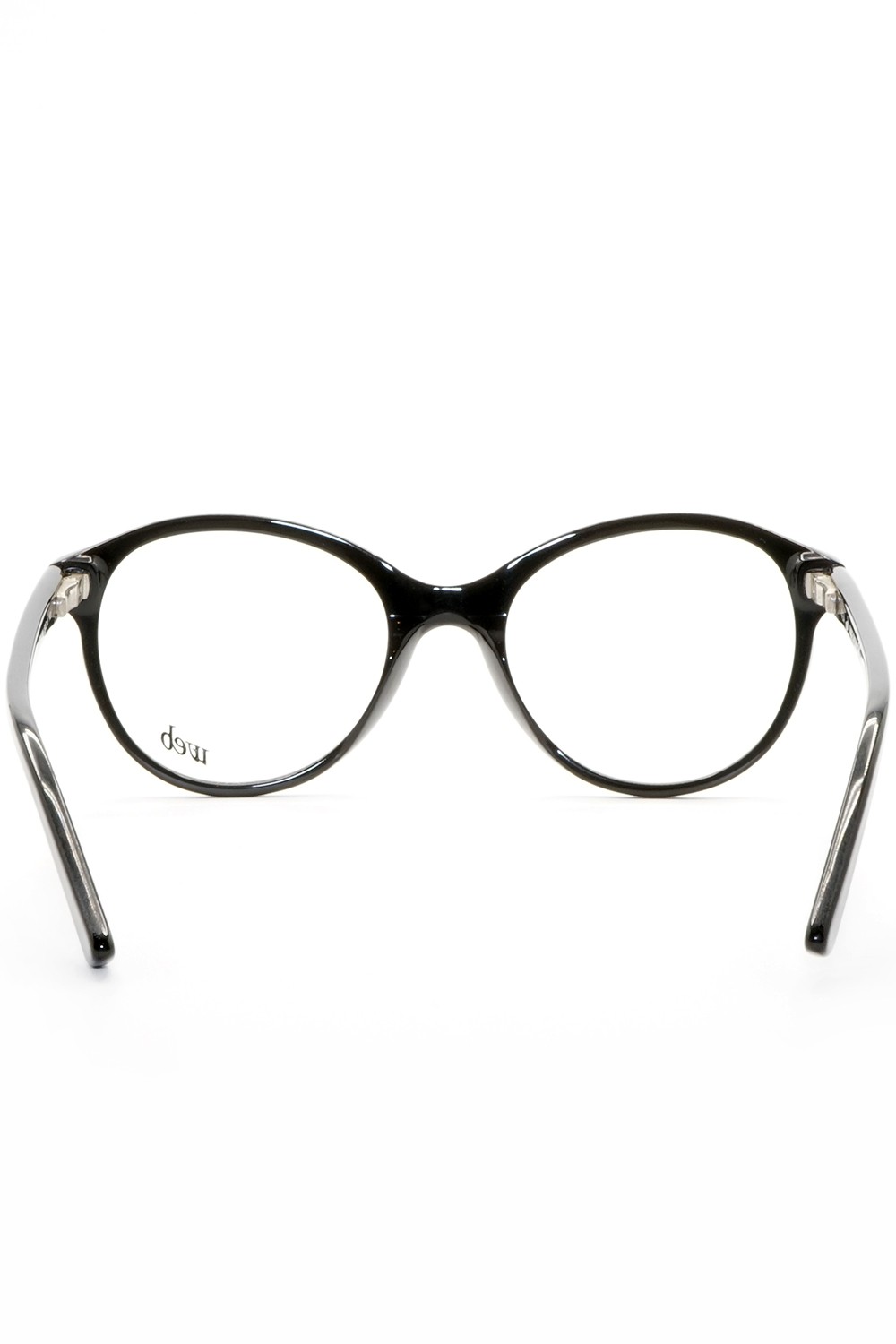 Web - Occhiali da vista in celluloide tondi per donna nero - WE5145 001