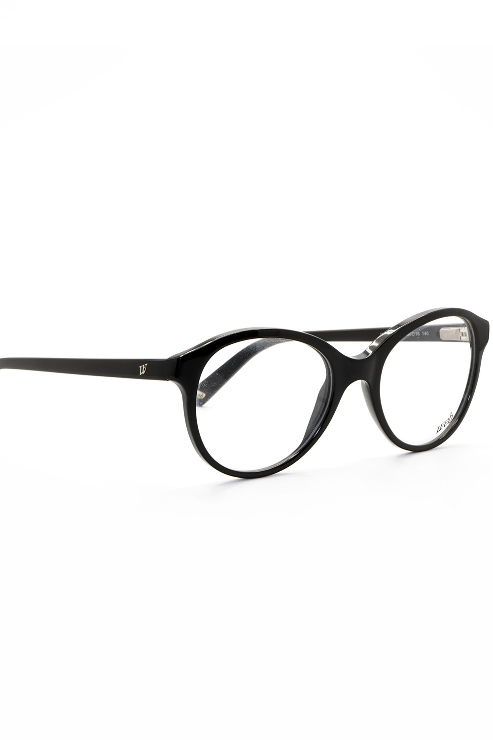 Web - Occhiali da vista in celluloide tondi per donna nero - WE5145 001