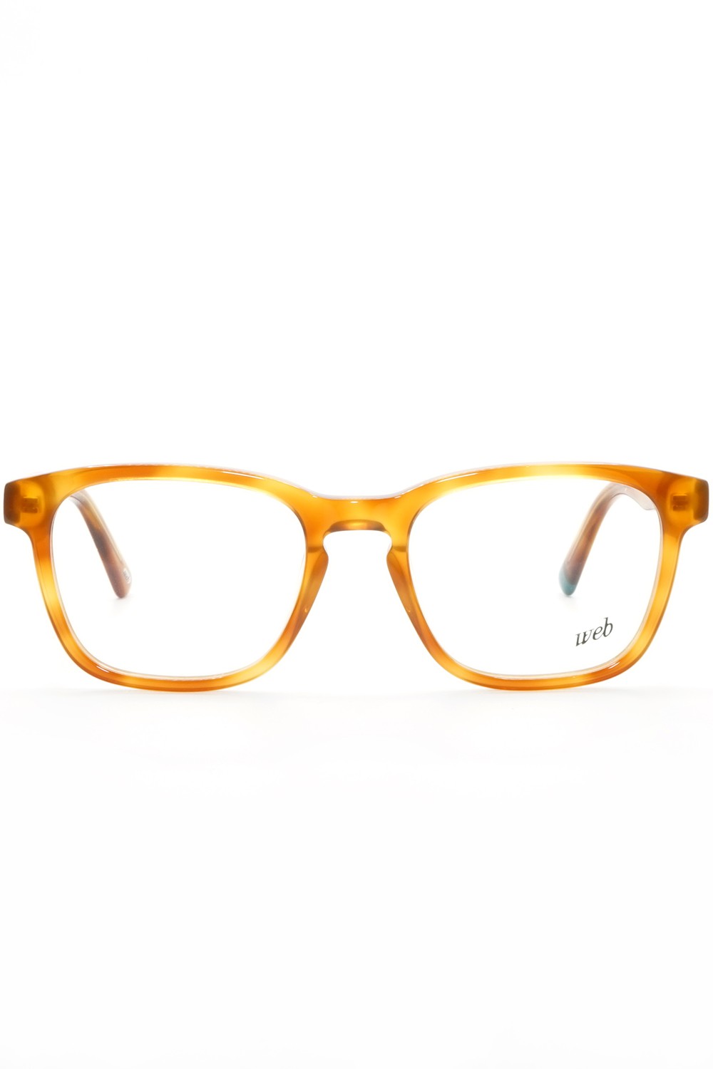 Web - Occhiali da vista in celluloide squadrati unisex tartarugato - WE5372 053