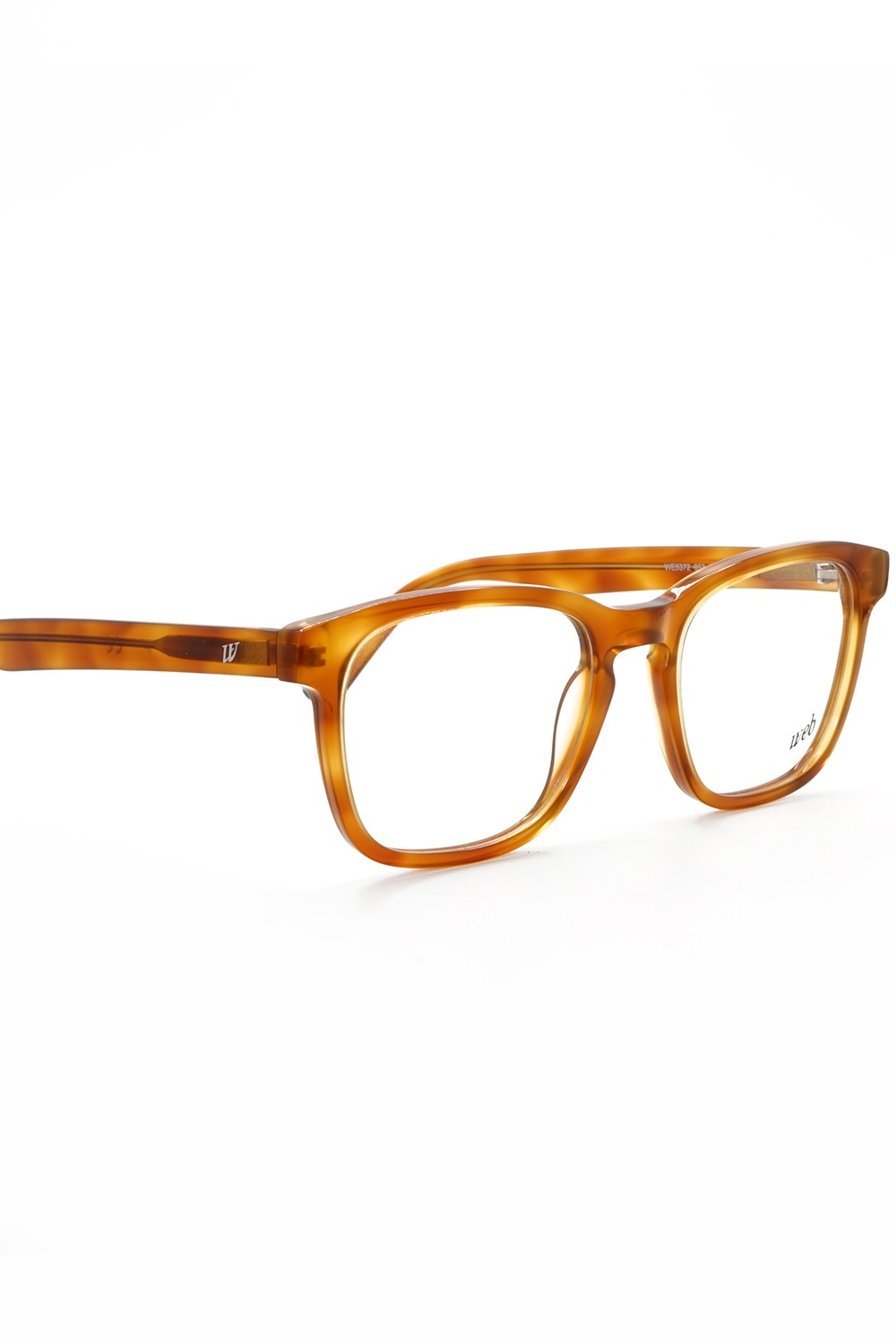 Web - Occhiali da vista in celluloide squadrati unisex tartarugato - WE5372 053