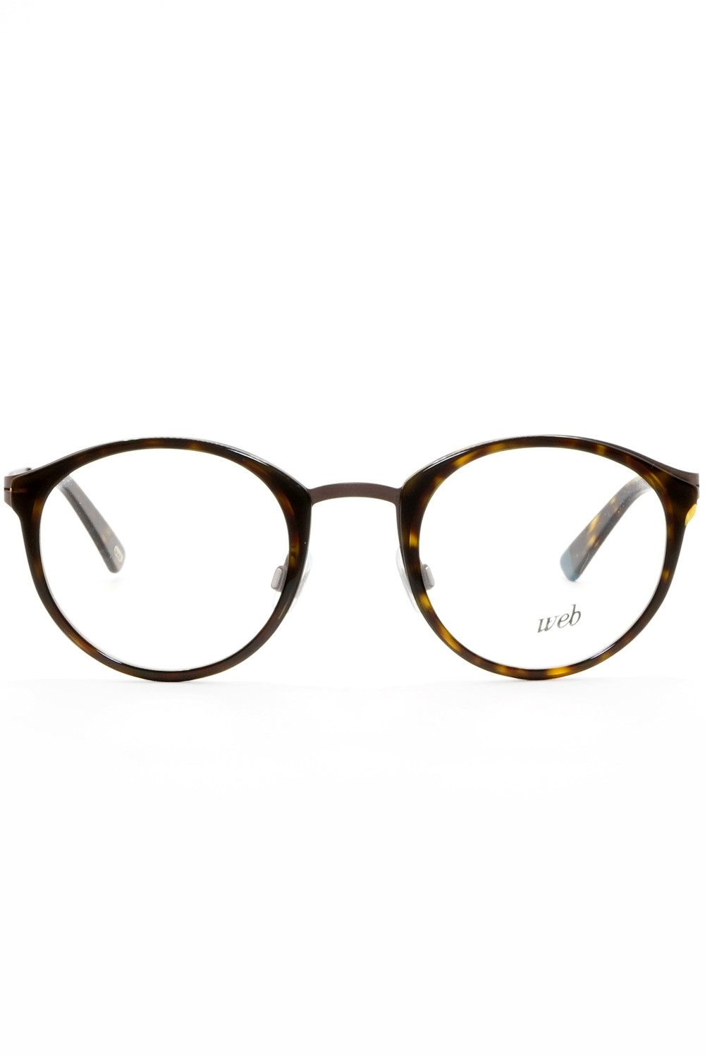 Web - Occhiali da vista combinati tondi unisex tartarugato - WE5193 009