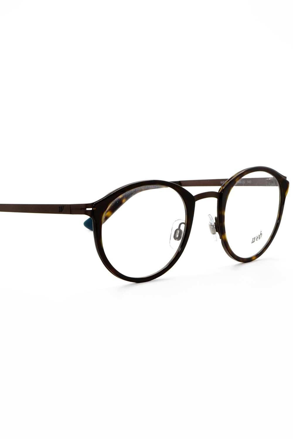 Web - Occhiali da vista combinati tondi unisex tartarugato - WE5193 009