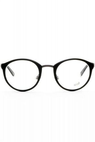 Web - Occhiali da vista combinati tondi unisex nero - WE5193 013 2