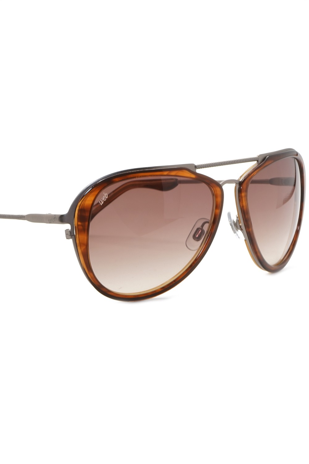 Web - Occhiali da sole combinati a goccia per uomo tartarugato - WE58 56F