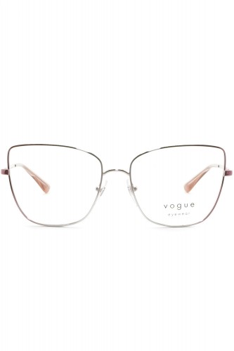 Vogue - Occhiali da vista in metallo squadrati per donna argento - VO4225 5156