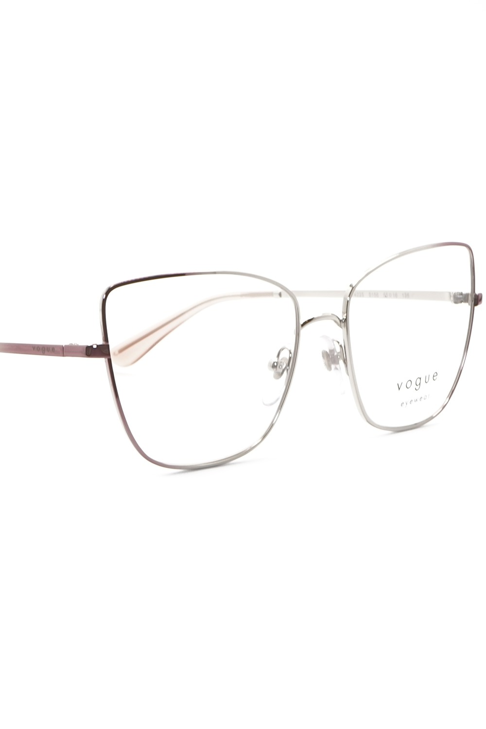 Vogue - Occhiali da vista in metallo squadrati per donna argento - VO4225 5156