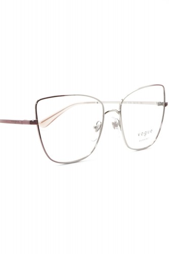 Vogue - Occhiali da vista in metallo squadrati per donna argento - VO4225 5156