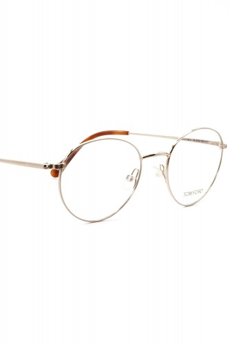 Tom Ford - Occhiali da vista in metallo tondi unisex oro - TF5500 028