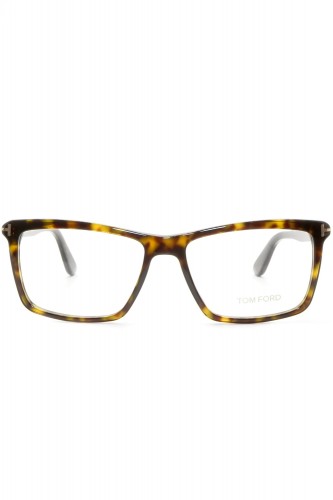 Tom Ford - Occhiali da vista in celluloide rettangolari unisex tartarugato - 2