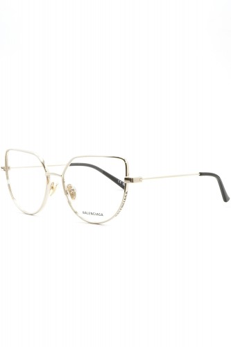 Balenciaga - Occhiali da vista in metallo cat eye per donna oro - BB0197O 002