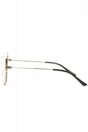 Balenciaga - Occhiali da vista in metallo cat eye per donna oro - BB0197O 002