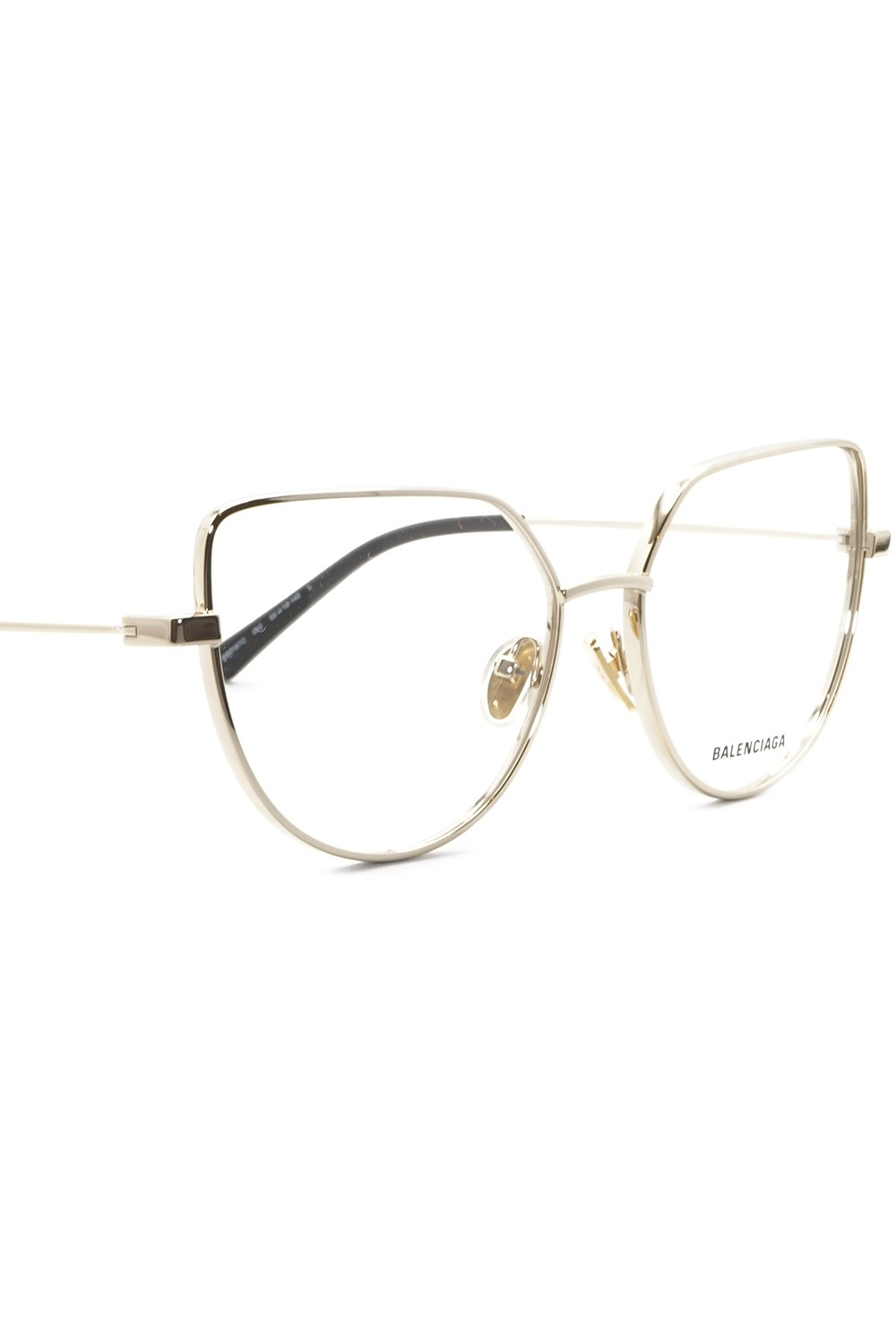 Balenciaga - Occhiali da vista in metallo cat eye per donna oro - BB0197O 002