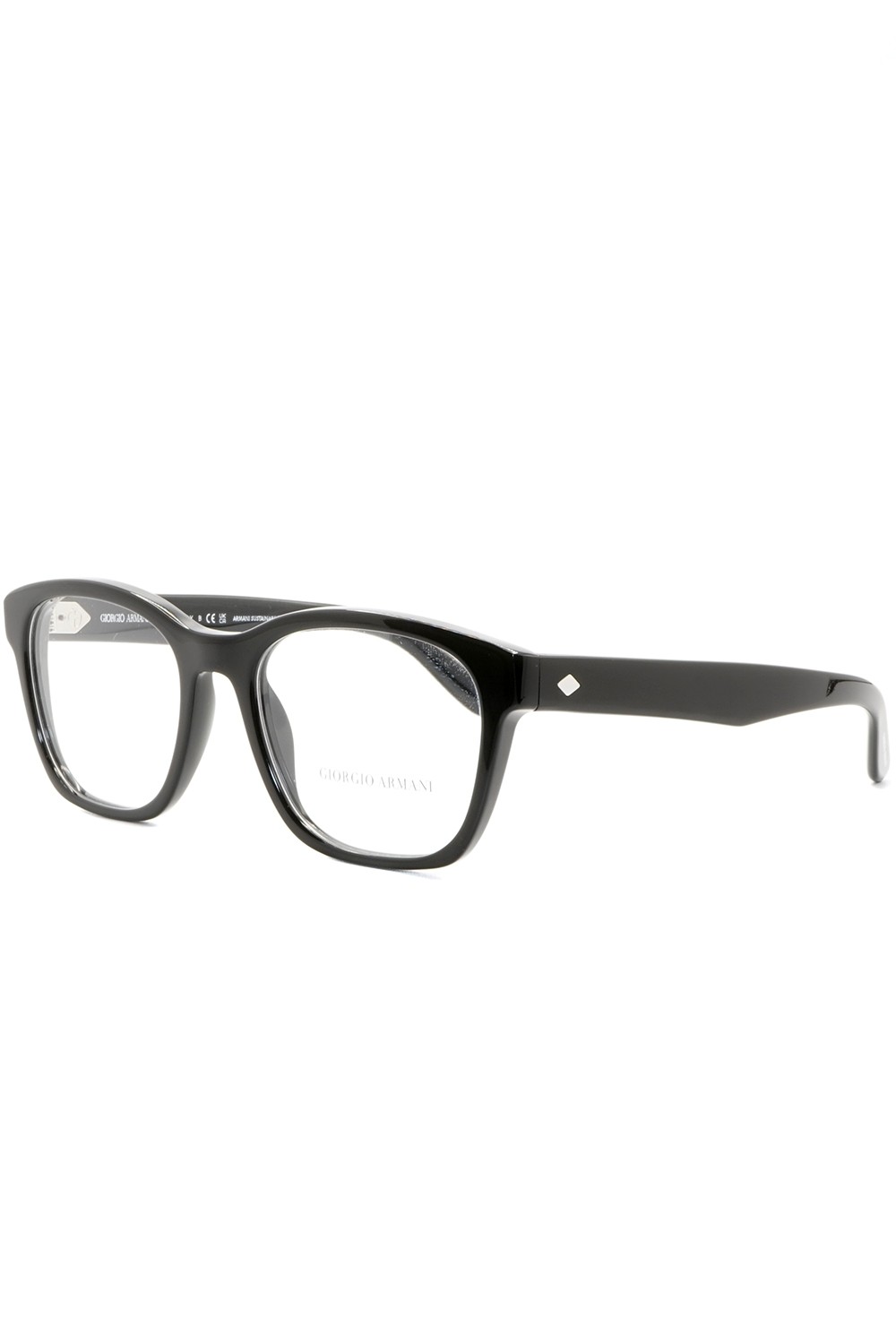 Giorgio Armani - Occhiali da vista in celluloide squadrati unisex nero - AR7229