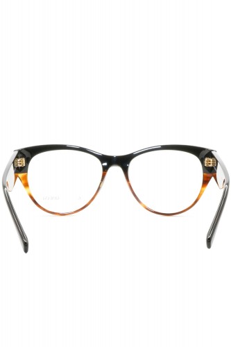 Giorgio Armani - Occhiali da vista in celluloide tondi per donna nero - AR7222