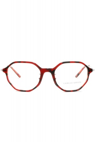 Giorgio Armani - Occhiali da vista in celluloide esagonali unisex tartarugato 2