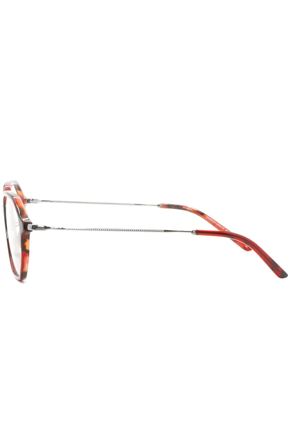 Giorgio Armani - Occhiali da vista in celluloide esagonali unisex tartarugato