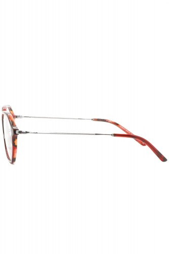 Giorgio Armani - Occhiali da vista in celluloide esagonali unisex tartarugato