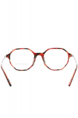 Giorgio Armani - Occhiali da vista in celluloide esagonali unisex tartarugato