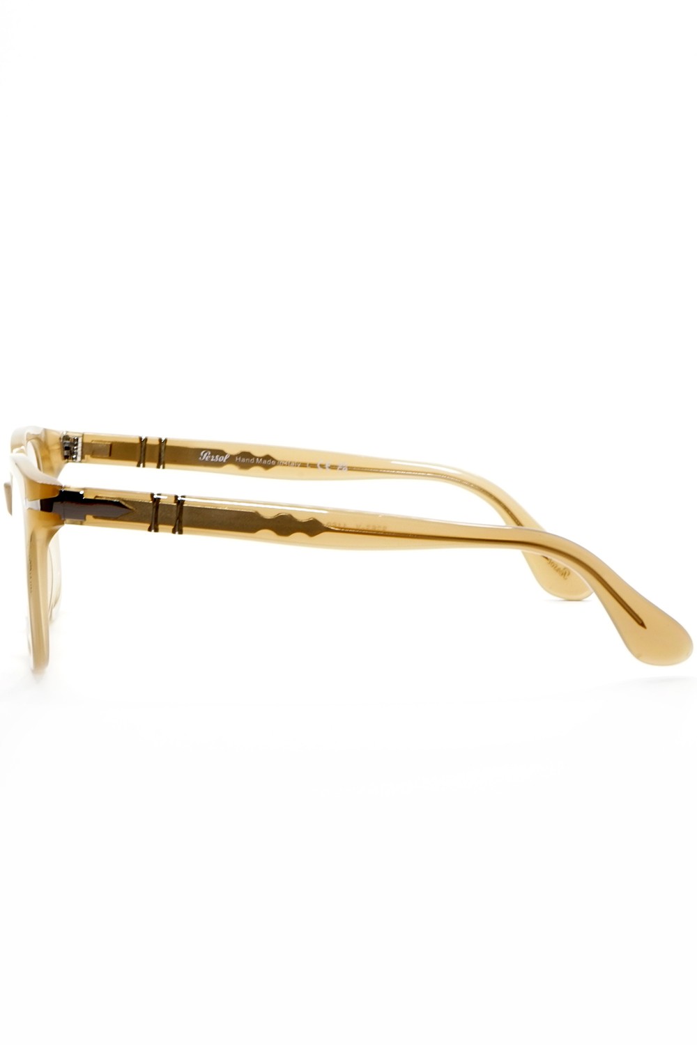 Persol - Occhiali da vista in celluloide squadrati unisex beige - 3263V 1169