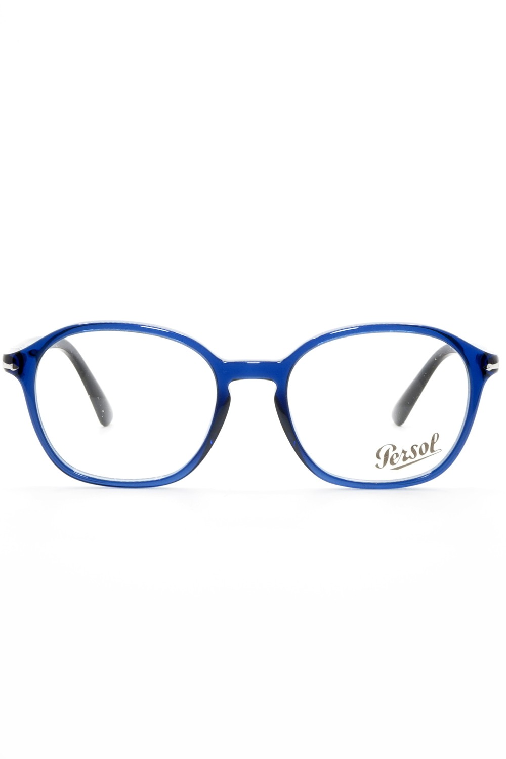 Persol - Occhiali da vista in celluloide tondi unisex blu - 3296V 181