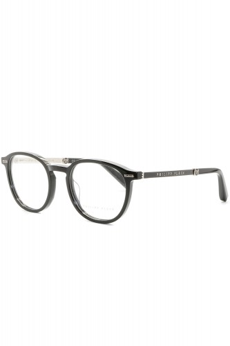 Philipp Plein - Occhiali da vista in celluloide tondi unisex nero - VPP057 0700